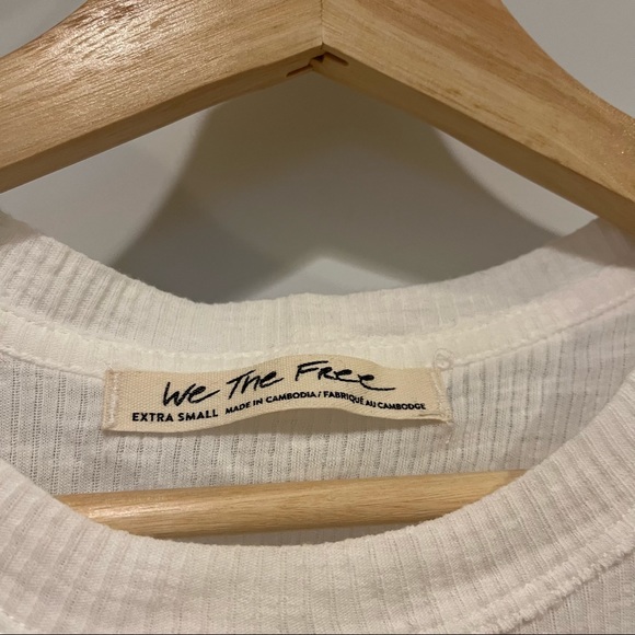 Free People We The Free Georgie Muscle Tee White XS - Picture 4 of 5
